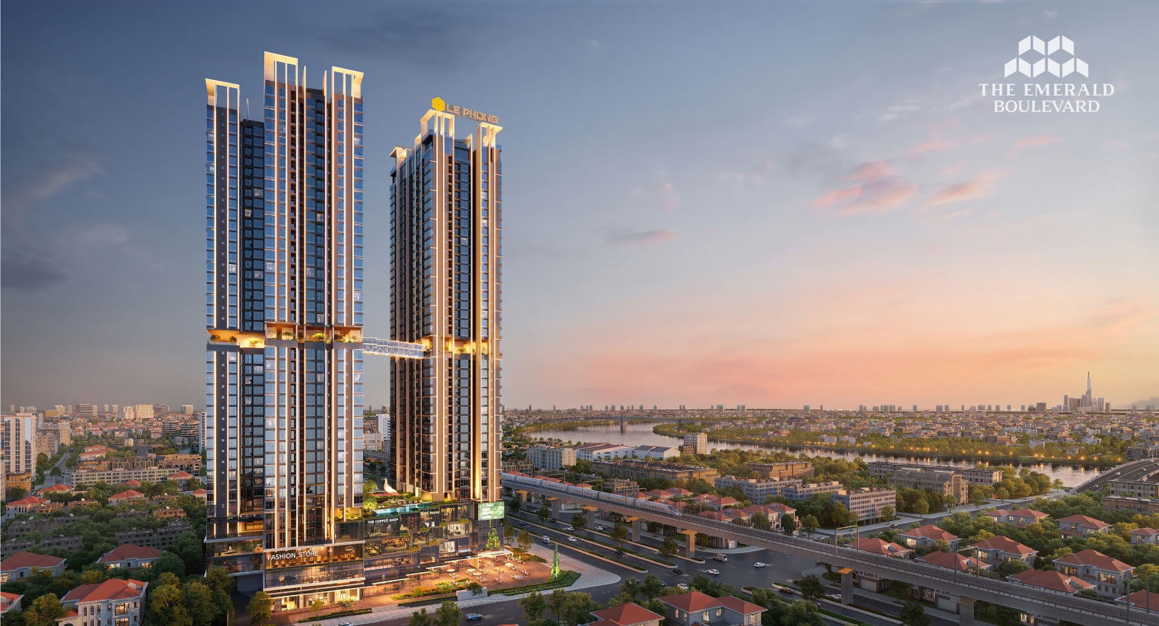 phối cảnh dự án The Emerald Boulevard